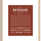 Katherine | Name Art Print