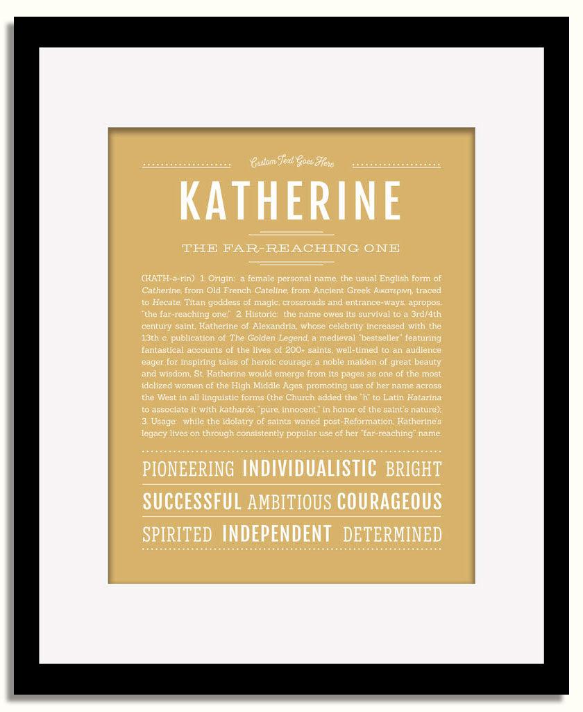 Frame Options | Matte Gold | Black Frame, Matted