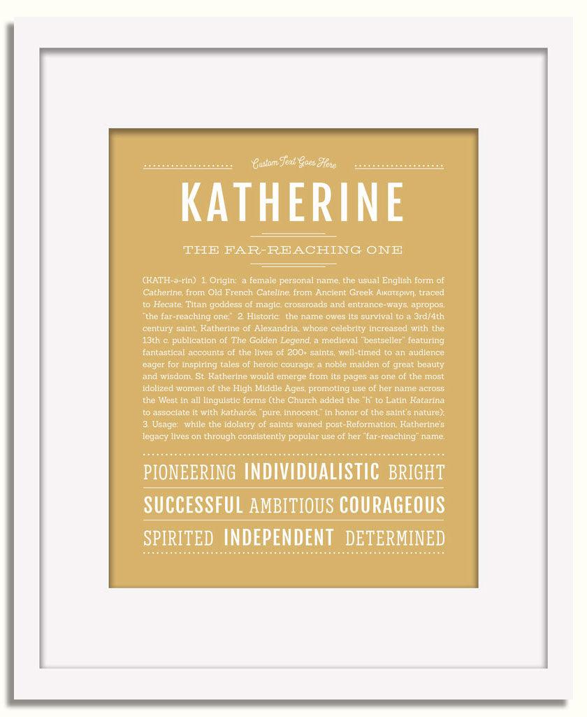 Frame Options | Matte Gold | White Frame, Matted