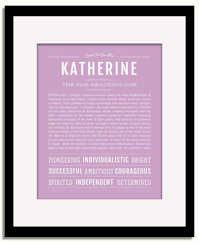 Frame Options | Lilac | Black Frame, Matted