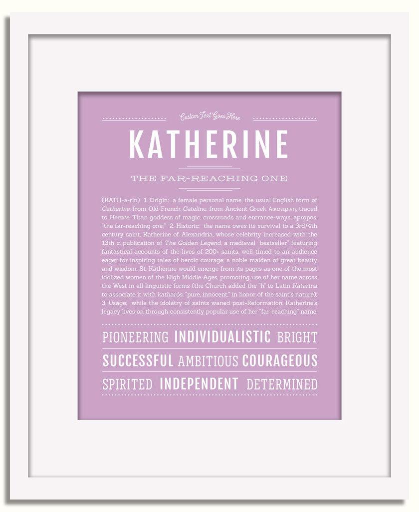 Frame Options | Lilac | White Frame, Matted