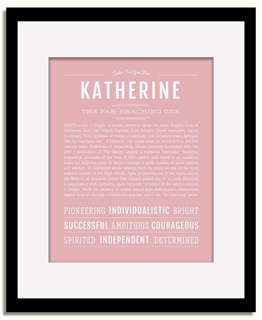 Frame Options | Dusty Rose | Black Frame, Matted