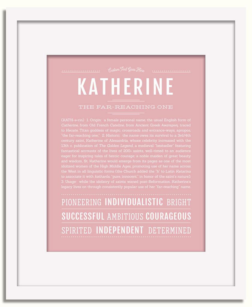 Frame Options | Dusty Rose | White Frame, Matted