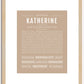 Katherine | Name Art Print