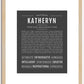 Katheryn | Name Art Print