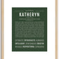 Katheryn | Name Art Print