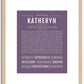 Katheryn | Name Art Print