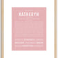 Katheryn | Name Art Print