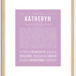 Katheryn | Name Art Print