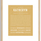 Katheryn | Name Art Print