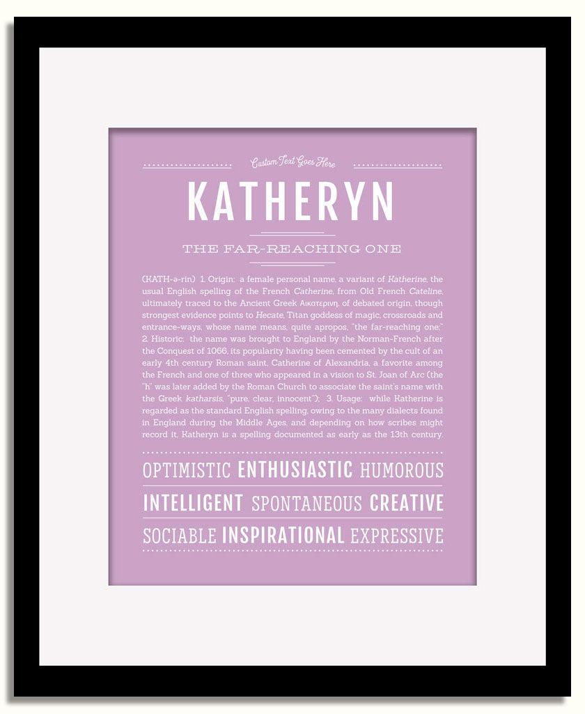 Frame Options | Lilac | Black Frame, Matted