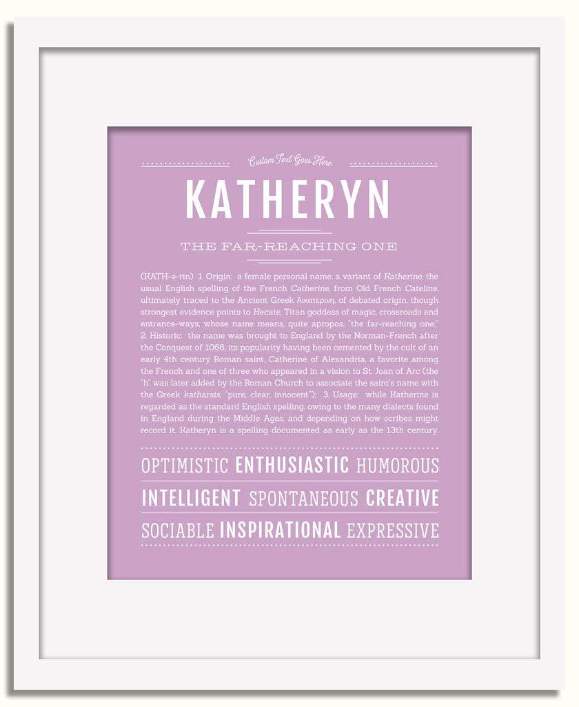 Frame Options | Lilac | White Frame, Matted