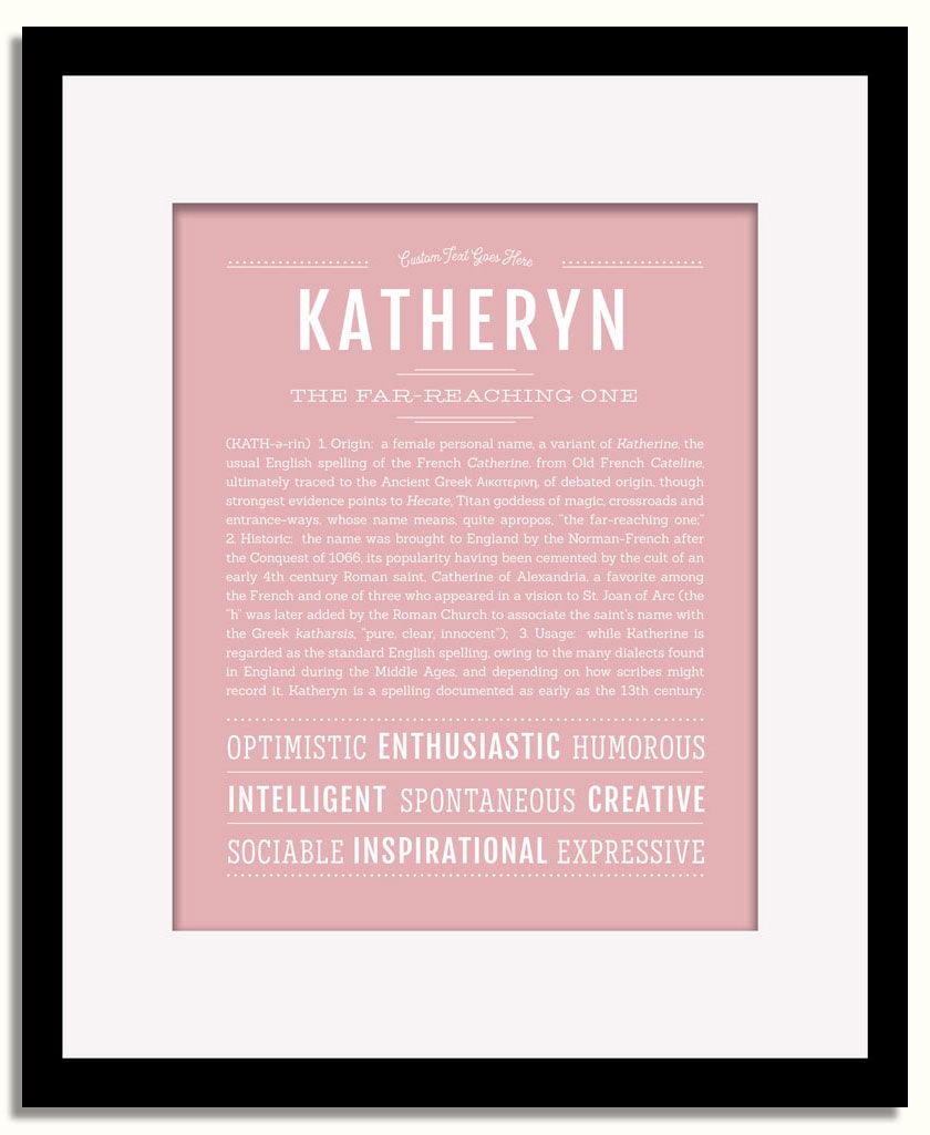 Frame Options | Dusty Rose | Black Frame, Matted