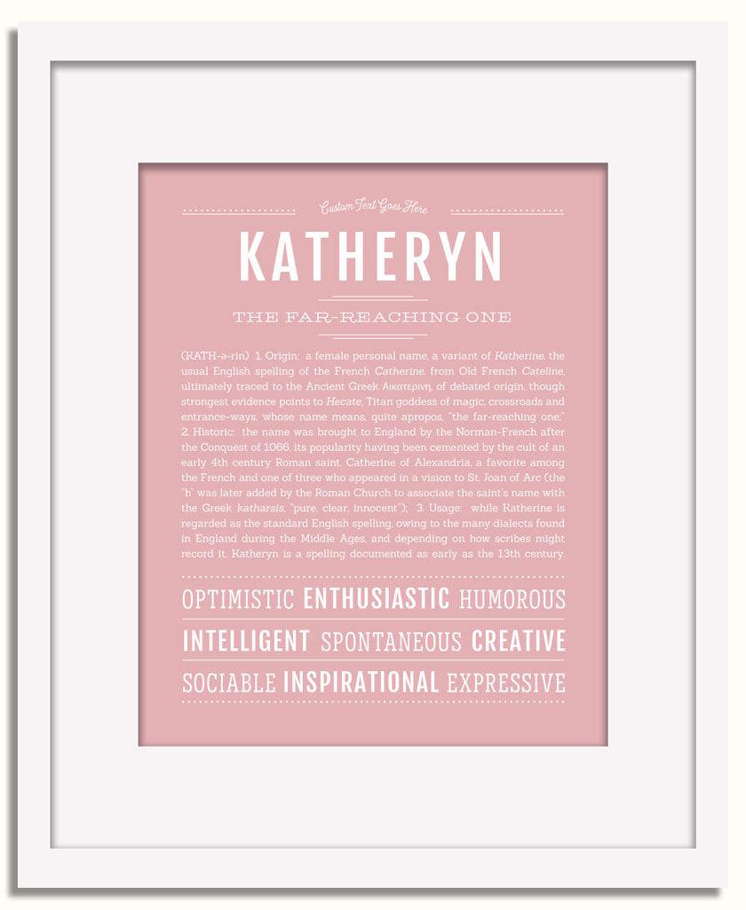 Frame Options | Dusty Rose | White Frame, Matted