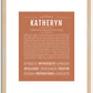 Katheryn | Name Art Print