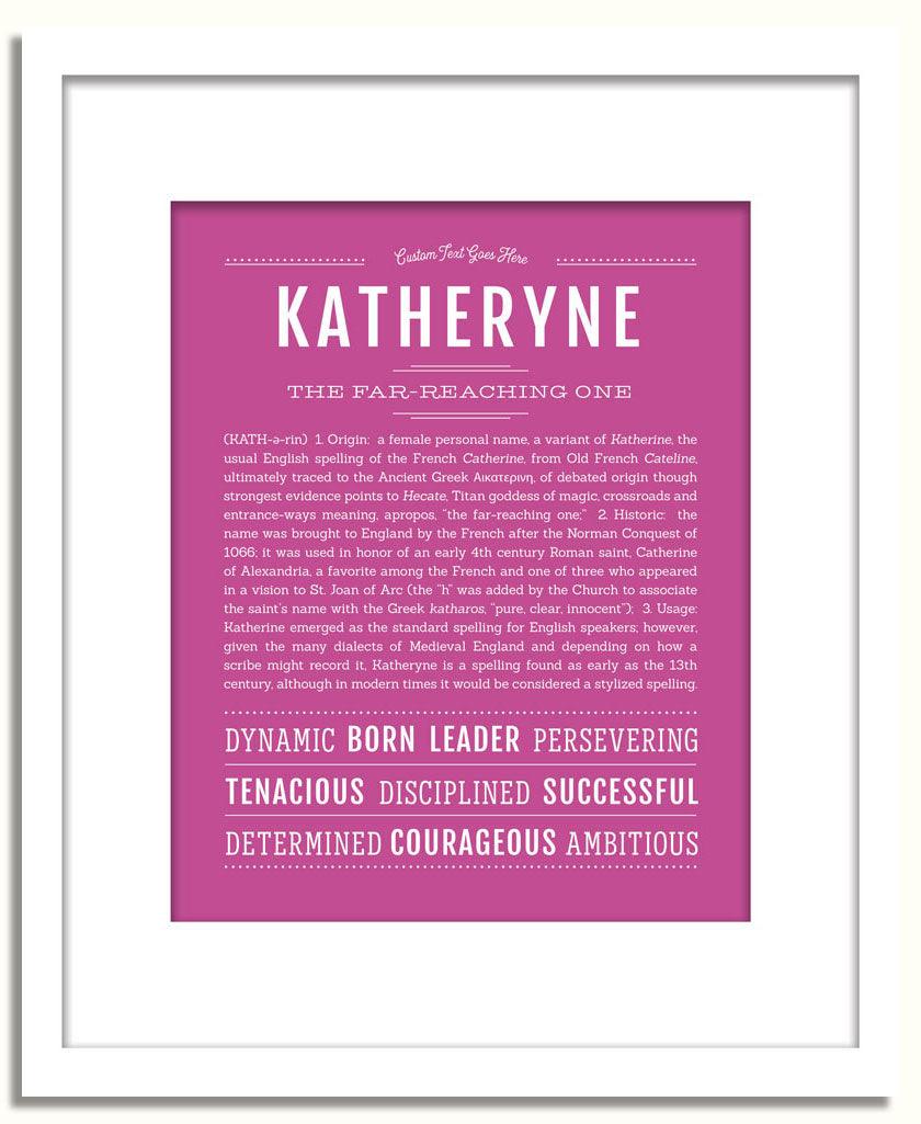 Frame Options | Dark Pink | White Frame, Matted