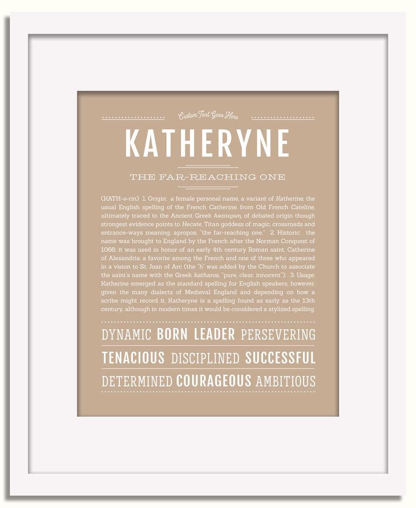 Frame Options | Tan | White Frame, Matted