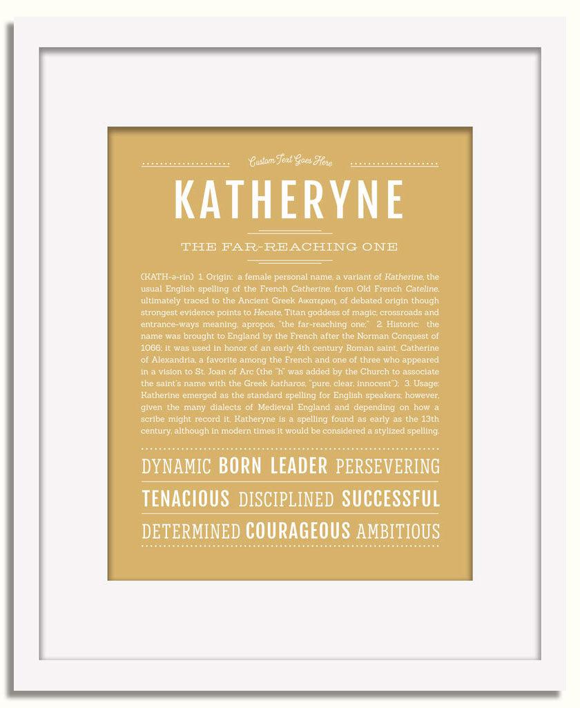 Frame Options | Matte Gold | White Frame, Matted