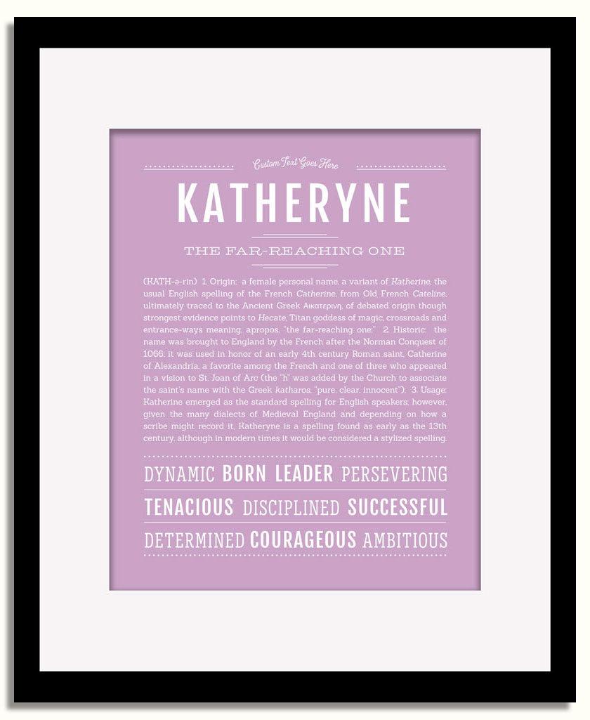 Frame Options | Lilac | Black Frame, Matted