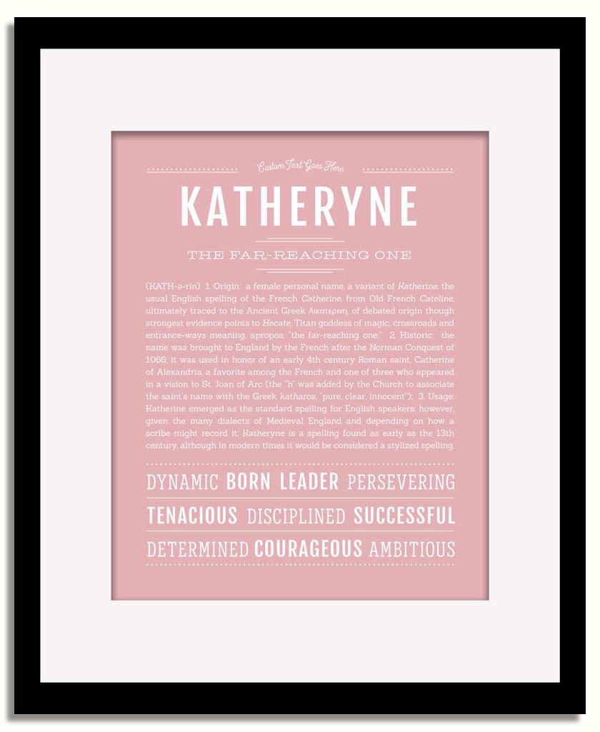 Frame Options | Dusty Rose | Black Frame, Matted