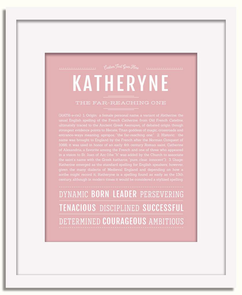 Frame Options | Dusty Rose | White Frame, Matted