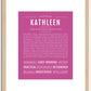 Kathleen | Name Art Print