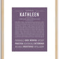 Kathleen | Name Art Print