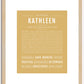 Kathleen | Name Art Print