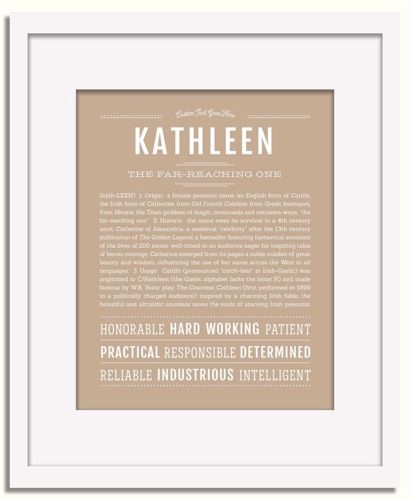 Frame Options | Tan | White Frame, Matted