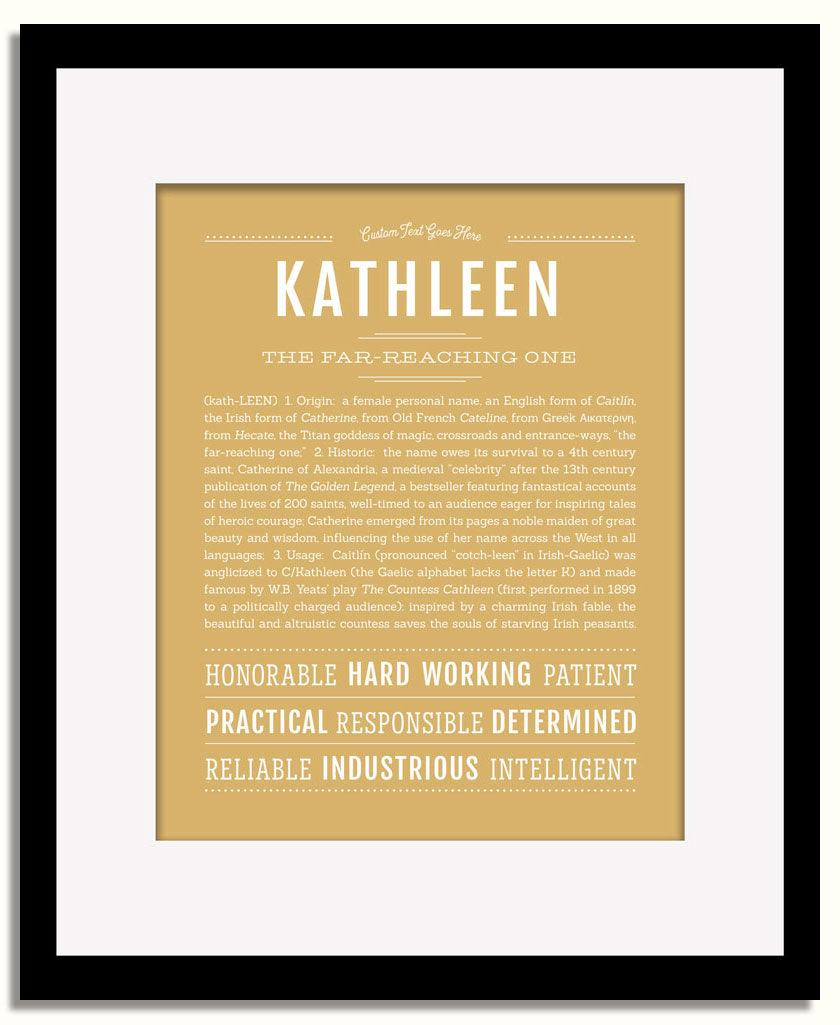 Frame Options | Matte Gold | Black Frame, Matted