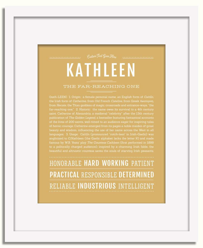 Frame Options | Matte Gold | White Frame, Matted