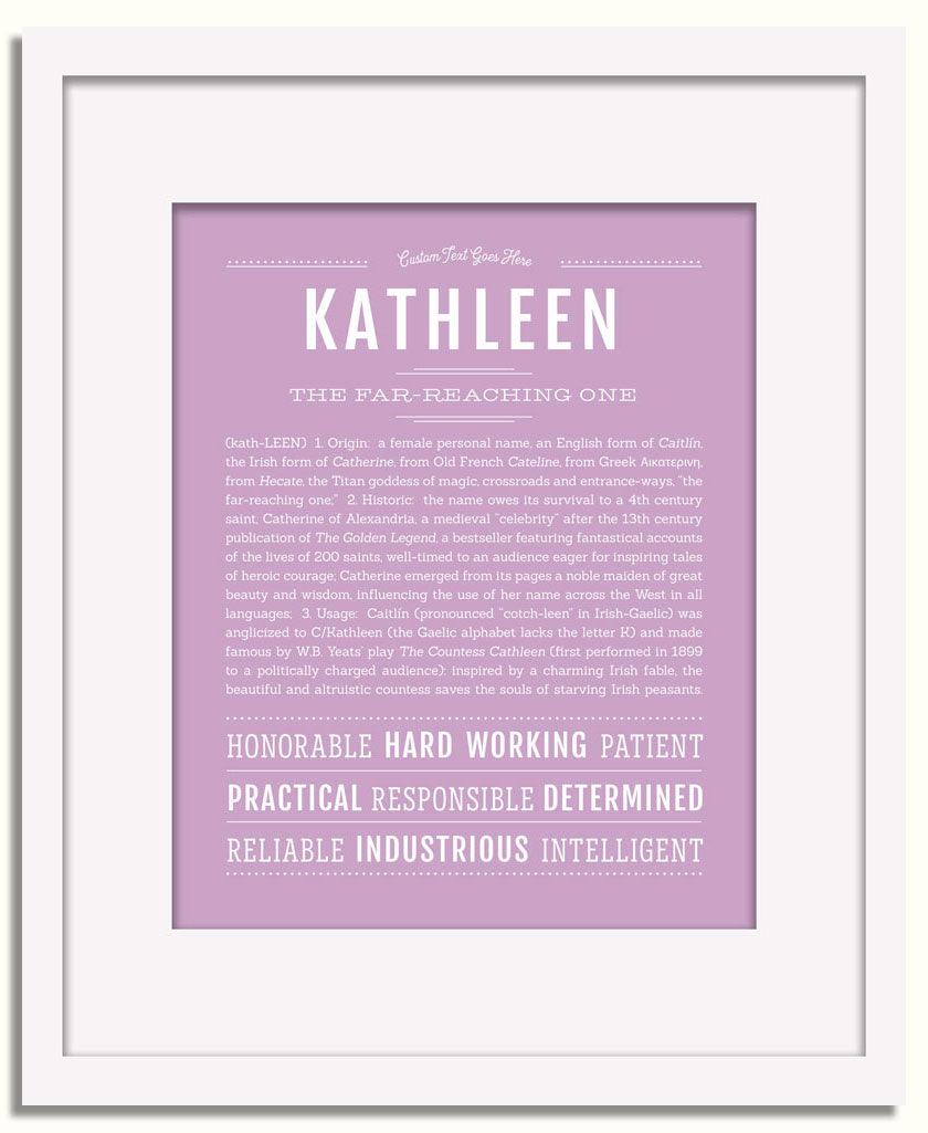 Frame Options | Lilac | White Frame, Matted