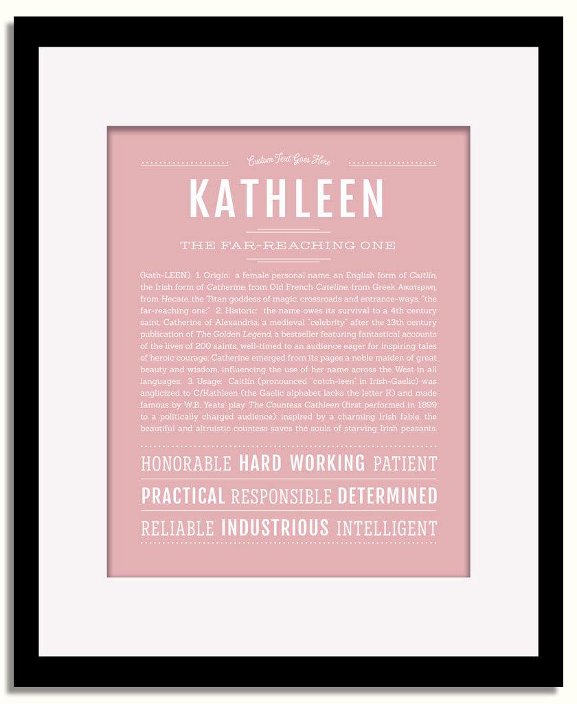 Frame Options | Dusty Rose | Black Frame, Matted