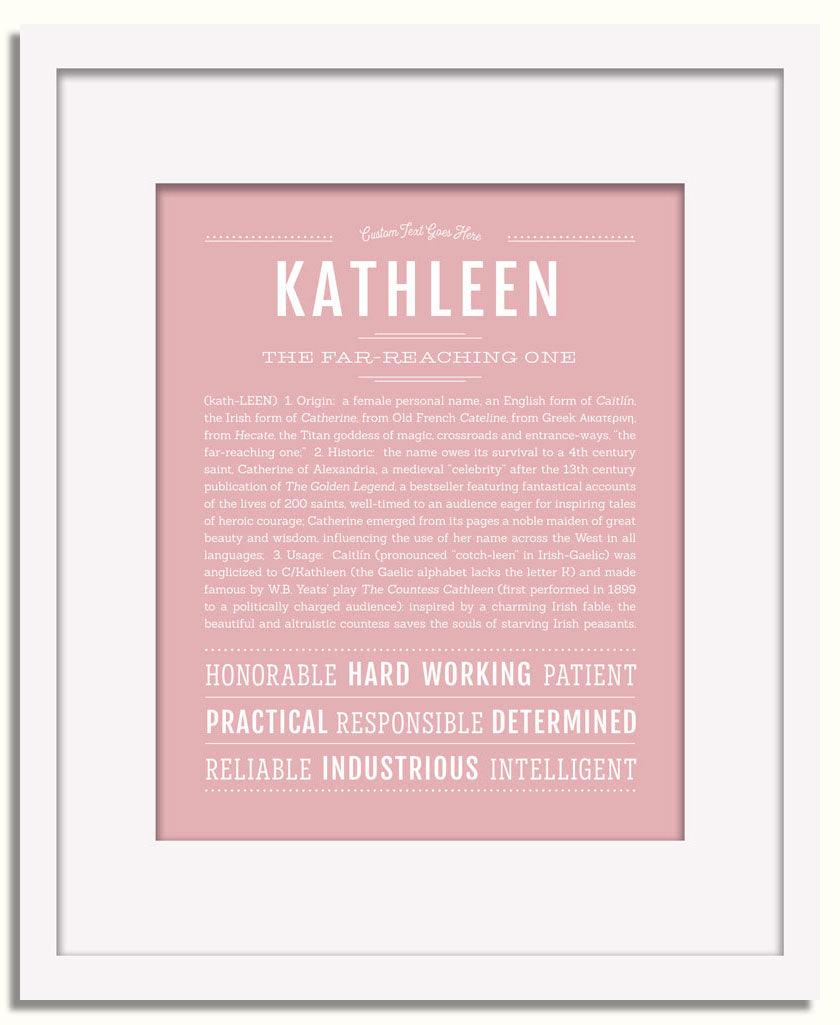 Frame Options | Dusty Rose | White Frame, Matted