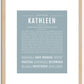 Kathleen | Name Art Print