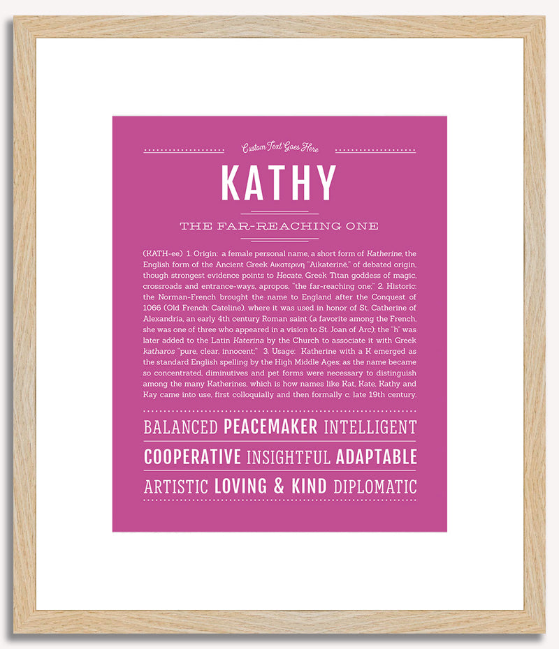 Kathy | Name Art Print