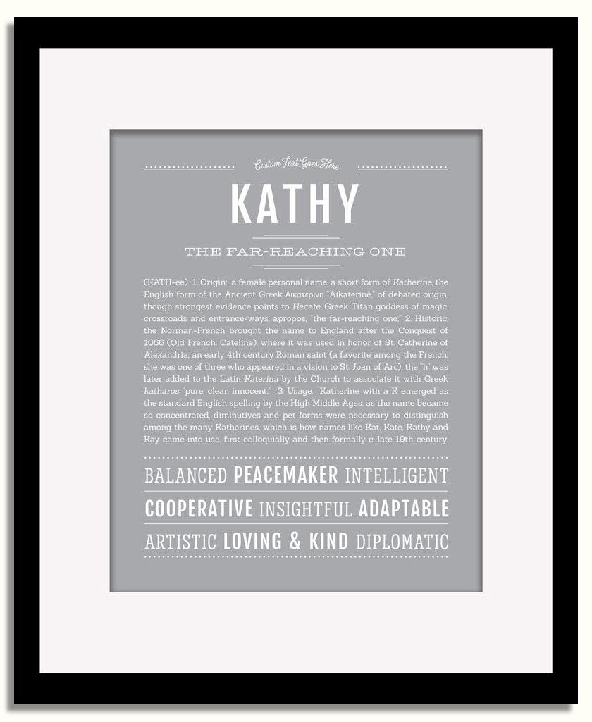 Frame Options | Sage | Black Frame, Matted