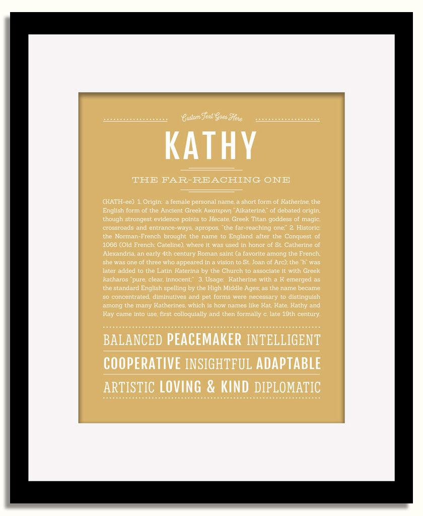 Frame Options | Matte Gold | Black Frame, Matted