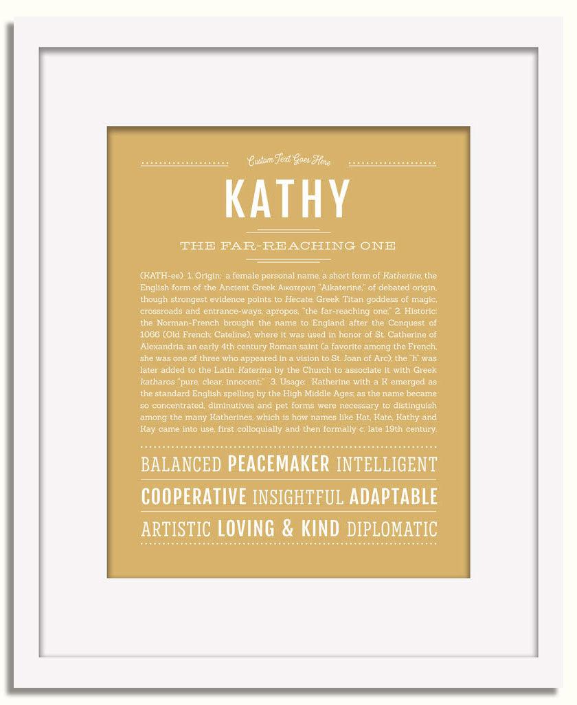 Frame Options | Matte Gold | White Frame, Matted