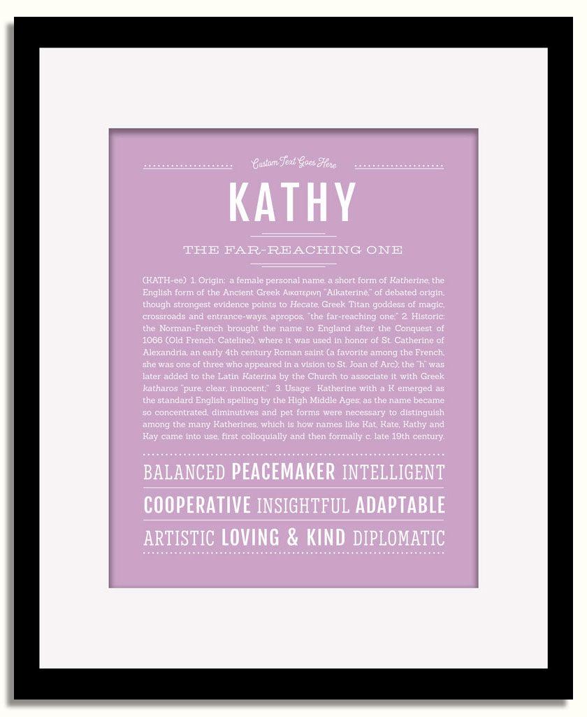 Frame Options | Lilac | Black Frame, Matted