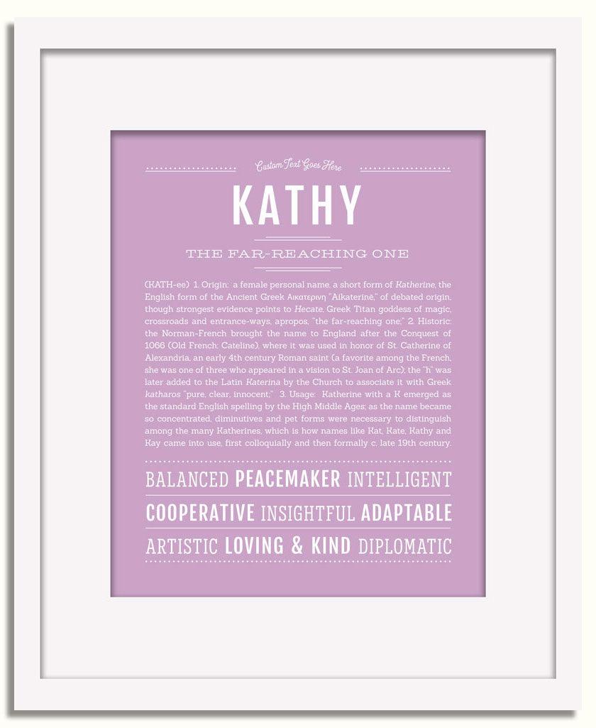 Frame Options | Lilac | White Frame, Matted