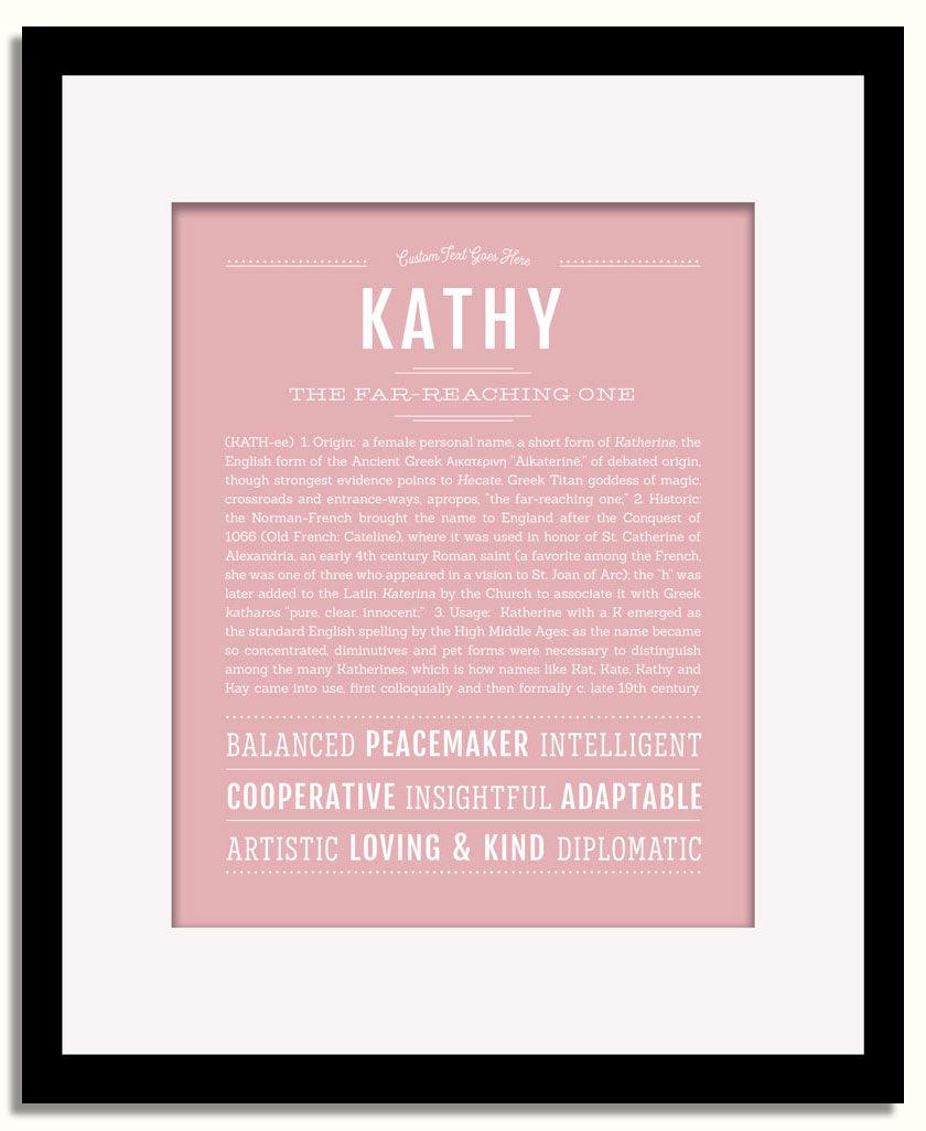 Frame Options | Dusty Rose | Black Frame, Matted