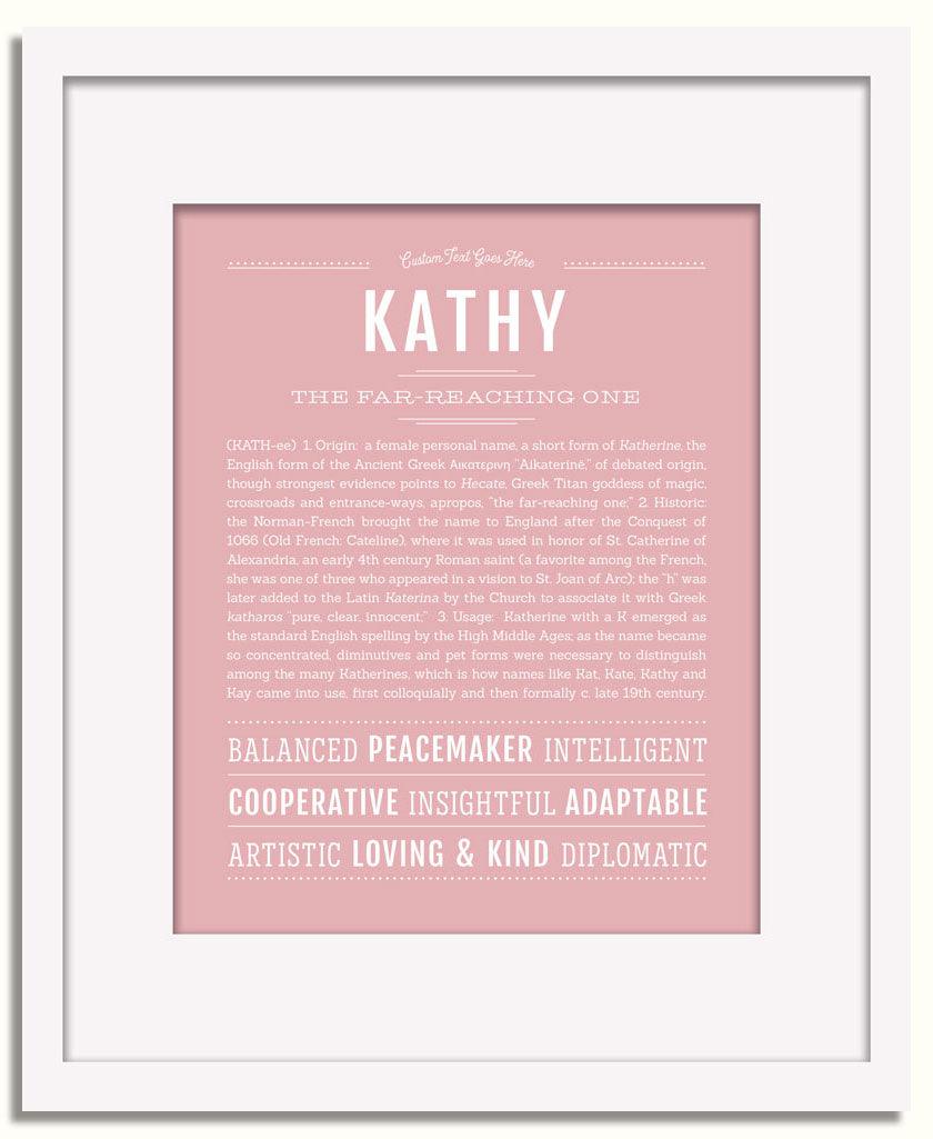 Frame Options | Dusty Rose | White Frame, Matted