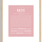 Katie | Name Art Print