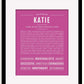 Frame Options | Dark Pink | Black Frame, Matted