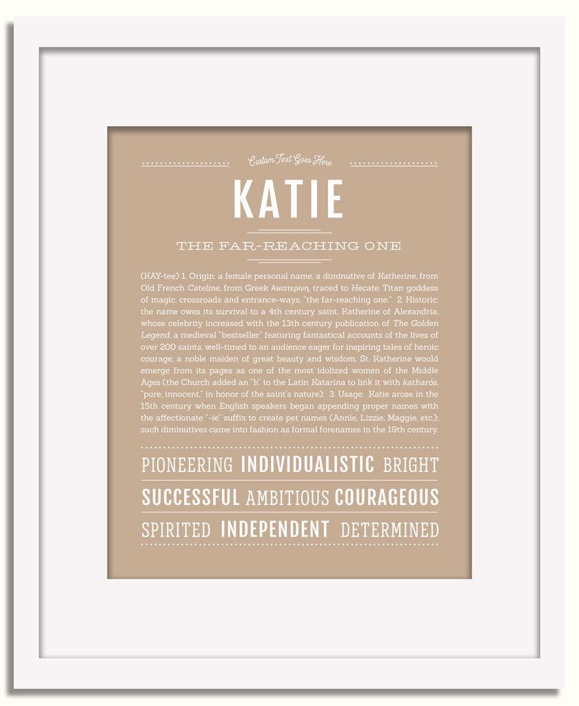 Frame Options | Tan | White Frame, Matted