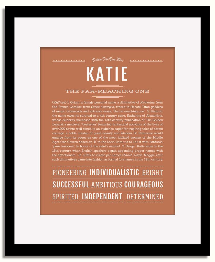 Frame Options | Terra Cotta | Black Frame, Matted