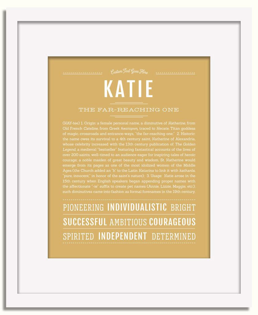 Frame Options | Matte Gold | White Frame, Matted