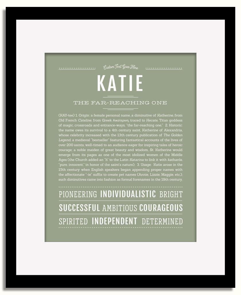 Frame Options | Sage | Black Frame, Matted