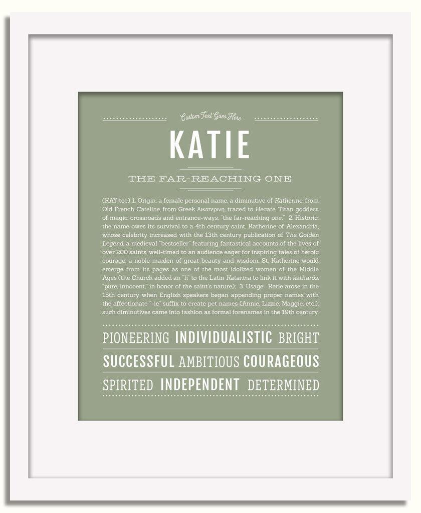 Frame Options | Sage | White Frame, Matted